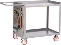 Little Giant - 1,200 Lb Capacity, 24" Wide x 48" Long x 35-1/2" High Maintenance Cart - 2 Shelf, Steel, Polyurethane Casters - Americas Industrial Supply