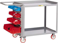 Little Giant - 1,200 Lb Capacity, 24" Wide x 48" Long x 35-1/2" High Maintenance Cart - 2 Shelf, Steel, Polyurethane Casters - Americas Industrial Supply