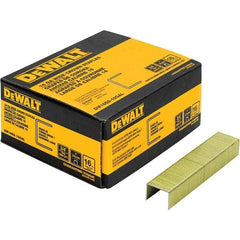 DeWALT - 3/4" Long x 1/16" Wide, 16 Gauge Crowned Construction Staple - Steel, Galvanized Finish - Americas Industrial Supply