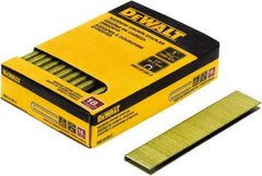 DeWALT - 1" Long x 1/4" Wide, 18 Gauge Crowned Construction Staple - Steel, Copper Finish, Chisel Point - Americas Industrial Supply