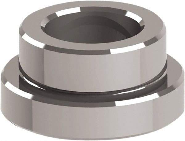 Jergens - Ball Lock System Compatible, Reverse Mount Modular Fixturing Receiver Bushing - 16mm ID x 0.8661" OD, 0.8661" Overall Height - Americas Industrial Supply