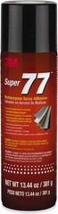 3M - 13.44 oz Aerosol Clear Spray Adhesive - High Tack, 150°F Heat Resistance - Americas Industrial Supply