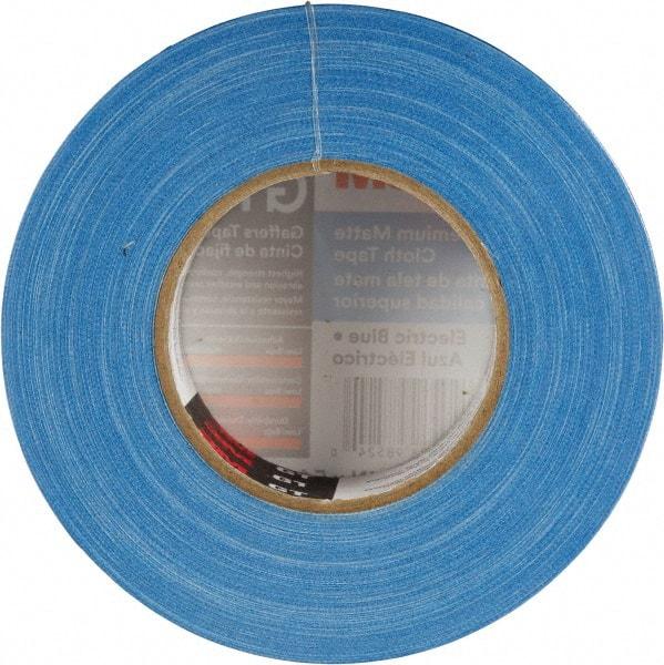 3M - 2" x 50m Blue Gaffers Tape - 11 mil, Rubber Adhesive, Cotton Cloth Backing, Series GT2 - Americas Industrial Supply