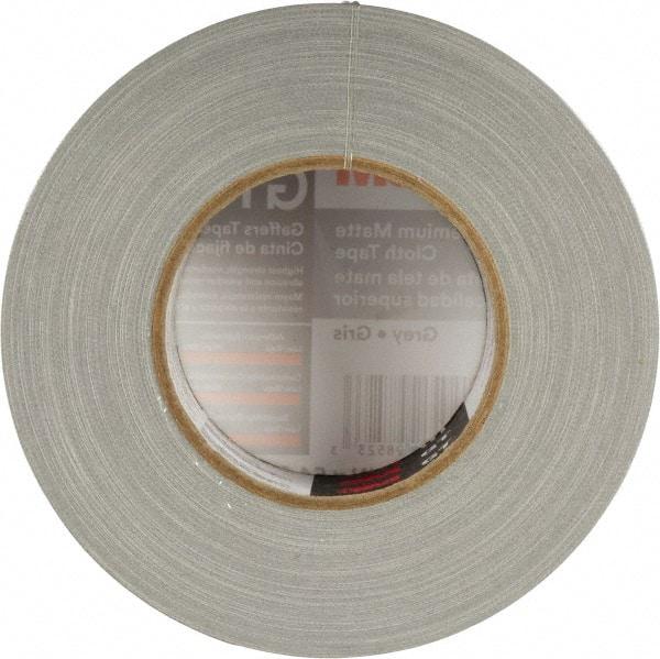 3M - 2" x 50m Gray Gaffers Tape - 11 mil, Rubber Adhesive, Cotton Cloth Backing, Series GT2 - Americas Industrial Supply