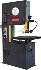 Dake - 26" Throat Capacity, Variable Speed Pulley Vertical Bandsaw - 50 to 415 & 550 to 5,000 SFPM, 3 hp, Three Phase - Americas Industrial Supply