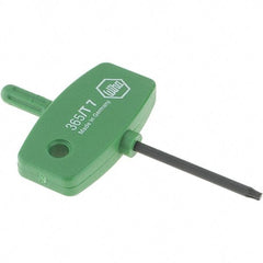 Wiha - T7 Torx Key - Wing Handle, 35mm Length Under Head, 2.7" OAL - Americas Industrial Supply