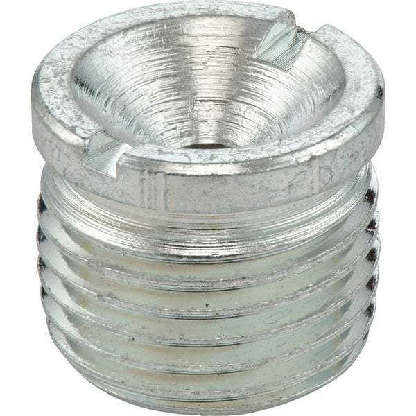 Umeta - Straight Head Angle, 1/4-28 SAE-LT Steel Standard Grease Fitting - 1-1/8" Overall Height - Americas Industrial Supply