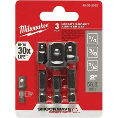 Milwaukee Tool - Power & Impact Screwdriver Bit Sets Point Type: Square Bit Type: Impact Socket Adapter - Americas Industrial Supply