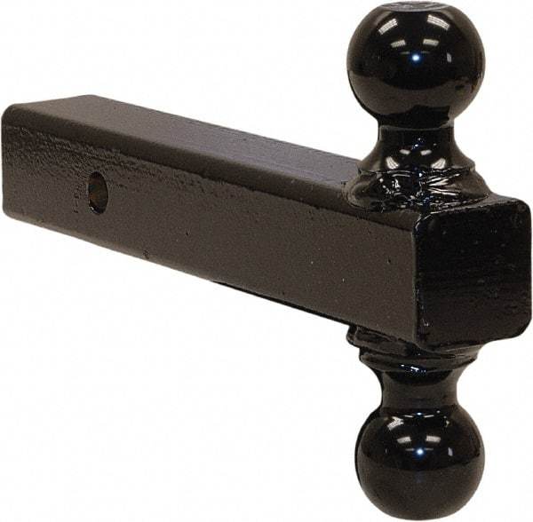 Buyers Products - 7,500 & 10,000 Lb Capacity, 9-1/2" Long, 2" Shank, Double Ball Hitch Drawbar - Vehicle Class 3 & 4, 5/8" Ball Hole Diam, 2 & 2-5/16" Ball Diam - Americas Industrial Supply