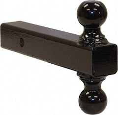 Buyers Products - 7,500 & 10,000 Lb Capacity, 9-1/2" Long, 2" Shank, Double Ball Hitch Drawbar - Vehicle Class 3 & 4, 5/8" Ball Hole Diam, 2 & 2-5/16" Ball Diam - Americas Industrial Supply