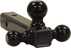 Buyers Products - 6,000, 7,500 & 10,000 Lb Capacity, 9-1/2" Long, 2" Shank, Triball Hitch Drawbar - Vehicle Class 3 & 4, 5/8" Ball Hole Diam, 1-7/8, 2 & 2-5/16" Ball Diam - Americas Industrial Supply