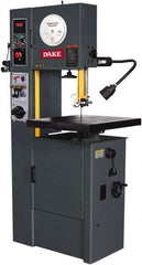 Dake - 15-1/2" Throat Capacity, Variable Speed Pulley Vertical Bandsaw - 25 to 1,200 SFPM, 2 hp, Three Phase - Americas Industrial Supply