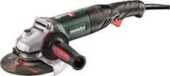 Metabo - 6" Wheel Diam, 9,600 RPM, Corded Angle & Disc Grinder - 5/8-11 Spindle, 120 Volts, 13.2 Amps - Americas Industrial Supply