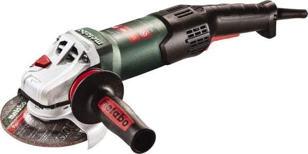 Metabo - 5" Wheel Diam, 10,000 RPM, Corded Angle & Disc Grinder - 5/8-11 Spindle, 120 Volts, 14.6 Amps - Americas Industrial Supply