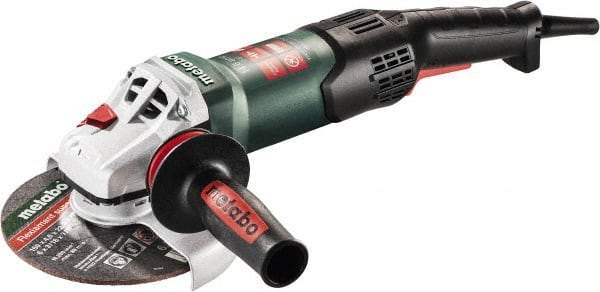 Metabo - 6" Wheel Diam, 9,600 RPM, Corded Angle & Disc Grinder - 5/8-11 Spindle, 120 Volts, 14.6 Amps - Americas Industrial Supply