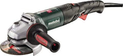 Metabo - 5" Wheel Diam, 11,000 RPM, Corded Angle & Disc Grinder - 5/8-11 Spindle, 120 Volts, 13.2 Amps - Americas Industrial Supply