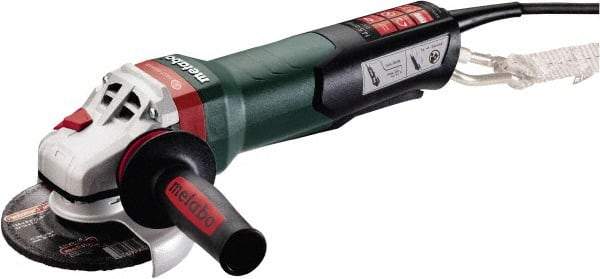 Metabo - 5" Wheel Diam, 11,000 RPM, Corded Angle & Disc Grinder - 5/8-11 Spindle, 120 Volts, 14.5 Amps - Americas Industrial Supply