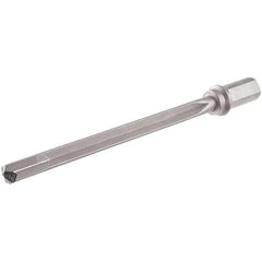 Iscar - 7.18" Max Drill Depth, 10xD, 0.687" Diam, Indexable Insert Drill - 1 Insert, 1" Shank Diam, Weldon Flat Shank - Americas Industrial Supply