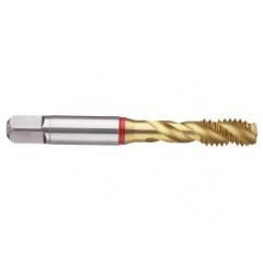 5/16-24 2B 3-Flute PM Cobalt Red Ring Semi-Bottoming 40 degree Spiral Flute Tap-TiN - Americas Industrial Supply