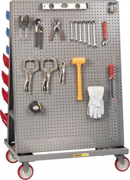 Little Giant - 24" Wide x 56" High x 48" Deep, Mobile A-Frame Lean Tool Cart - 1,200 Lb Capacity - Americas Industrial Supply
