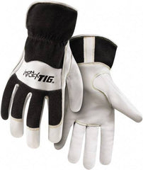 Steiner - Size M Unlined Palm, Fleece Kidskin Welding Glove - Slip-On Cuff, For TIG - Americas Industrial Supply