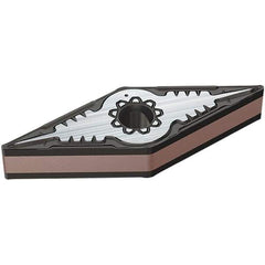 Iscar - CNMG331 M3P Grade IC807 Carbide Turning Insert - TiAlN/TiN Finish, 80° Diamond, 9.52mm Inscr Circle, 4.76mm Thick, 0.4mm Corner Radius - Americas Industrial Supply