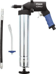 Umeta - Flexible & Rigid Air-Operated Grease Gun - 16 oz Capacity, 1/8 Thread Outlet, Cartridge & Suction Fill - Americas Industrial Supply