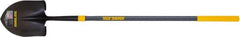 True Temper - 10-5/8" High x 8-7/8" Wide Round Steel Shovel - 47" Long Fiberglass Straight Handle, Turned - Americas Industrial Supply