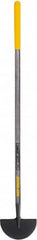 True Temper - 4-3/4" High x 9" Wide Round Steel Spade - 48" Long Wood Straight Handle, Front Turned - Americas Industrial Supply