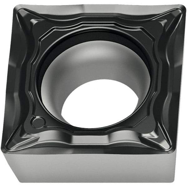 Walter - SCMT FP4 Grade WPP10S Turning Insert - TiCN+Al2O3+(TiCN) Finish, 90° Square, 6.35mm Inscr Circle, 2.53mm Thick, 0.4mm Corner Radius - Americas Industrial Supply