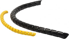 Atlantex - 1/2" ID Black Spiral Guard Wrap for Hoses - 100' Long, -60 to 175°F - Americas Industrial Supply