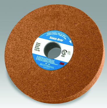 6" - MED Grit - Aluminum Oxide - Cut & Polish Wheel - Americas Industrial Supply