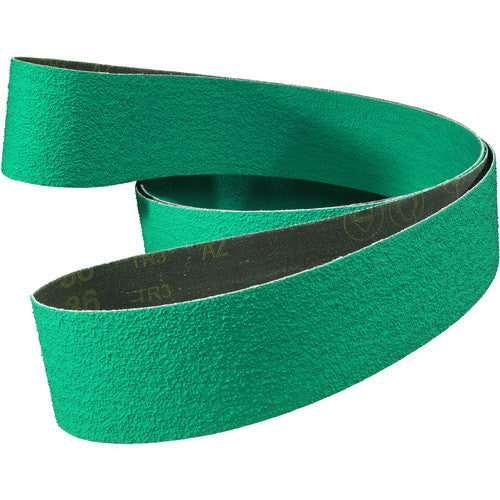 3M Cloth Belt 577F 40 YF-weight 3″ × 72″ Film-lok Single-flex - Exact Industrial Supply
