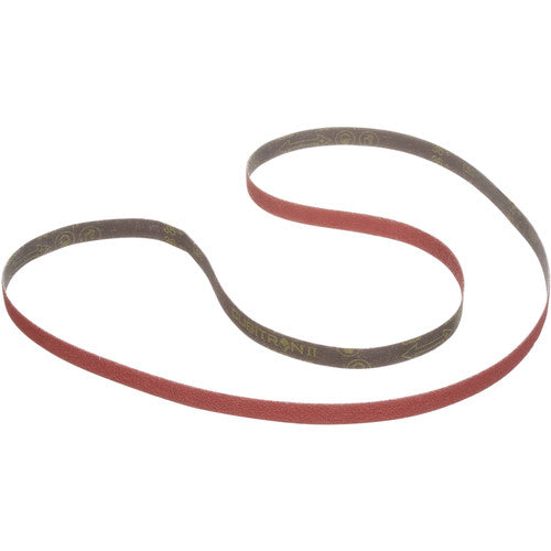 3M Cubitron II Cloth Belt 984F 120+ YF-weight 1/2″ × 84″ Film-lok Single-flex Scallop A - Exact Industrial Supply