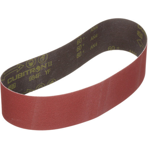 3M Cubitron II Cloth Belt 984F 36+ YF-weight 1/2″ × 12″ - Exact Industrial Supply