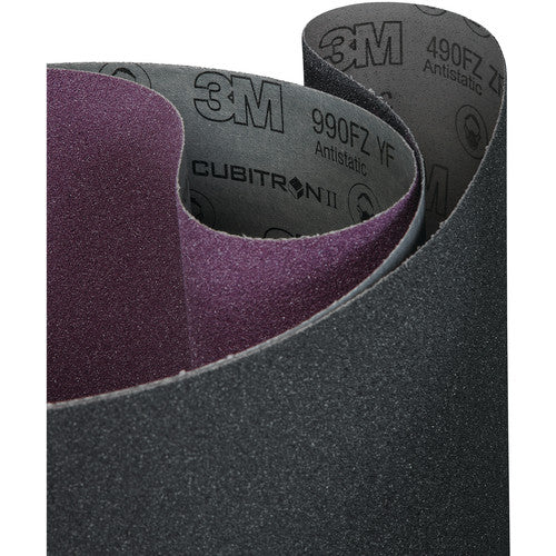 3M SiC Cloth Belt 490FZ P24 ZF-weight 50″ × 103″ Film-lok Single-flex - Exact Industrial Supply