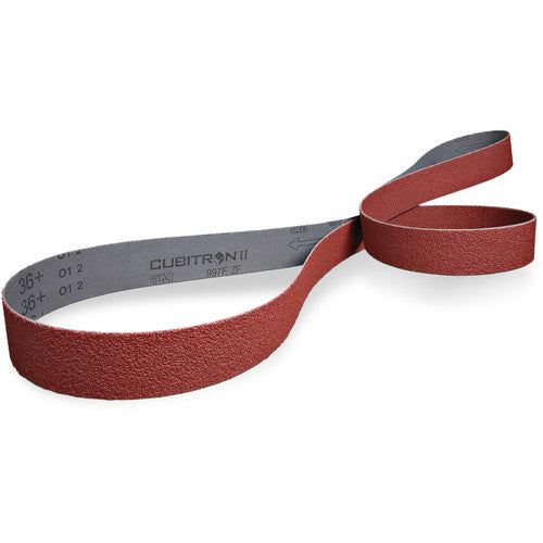 ‎3M Cubitron II Cloth Belt 997F 36+ ZF-weight 4-3/4″ × 132″ Film-lok Single-flex - Exact Industrial Supply