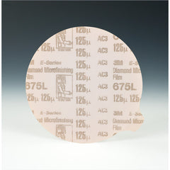 3M Diamond Microfinishing Film PSA Disc 675L 125 Mic 6″ × 1/2″ - Exact Industrial Supply