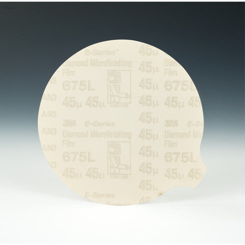 3M Hookit Diamond Microfinishing Film Disc 675L 45 Mic 5″ x NH Die 500LG - Exact Industrial Supply