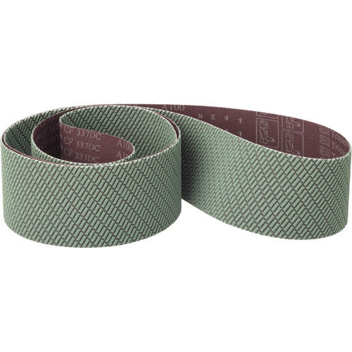 3M Trizact Cloth Belt 337DC A100 X-weight 5″ × 73″ Film-lok No Flex - Exact Industrial Supply