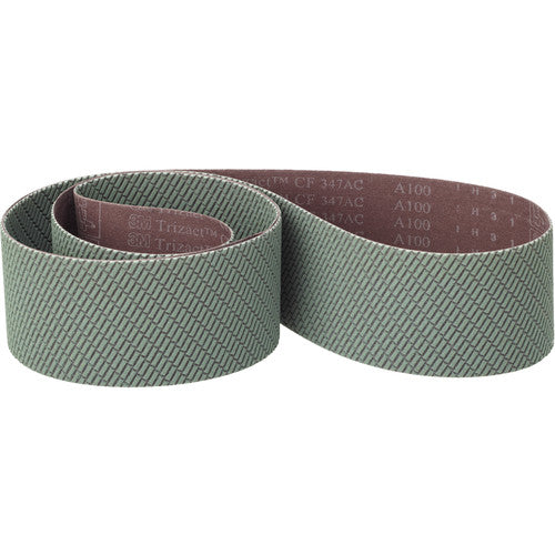 3M Trizact CF Cloth Belt 347FC A160 X-weight 6″ × 132″ Film-lok No Flex - Exact Industrial Supply