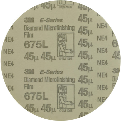 3M Diamond Microfinishing Film Disc 675L 20 Mic 12″ x NH Die 1200B - Exact Industrial Supply