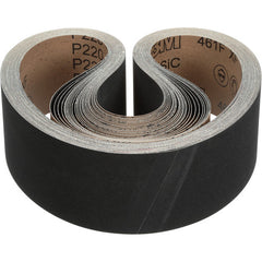 3M Cloth Belt 461F P400 XF-weight 4″ × 156″ Sine-lok 45 Degree Angle Precision Roll Grinding - Exact Industrial Supply