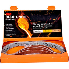 ‎3M Cubitron II Cloth Belt 784F 50+ YF-weight 12″ × 179-1/2″ Sine-lok Single-flex - Exact Industrial Supply