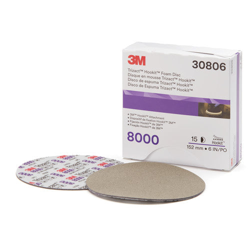 3M Trizact Hookit Foam Disc 30806 6″ 8000 - Exact Industrial Supply
