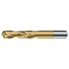 13/32 RHS / RHC HSS 118 Degree Radial Point General Purpose Screw Machine Drill - TiN - Exact Industrial Supply