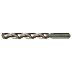 21/64 RHS / RHC HSS-CO 8% (M42) 135 Degree Split Point Heavy Duty Cobalt Drill - Straw / Gold Oxide - Exact Industrial Supply