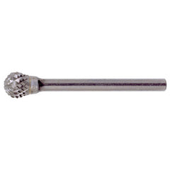 SD-1 Double Cut Solid Carbide Bur-Ball Shape - Exact Industrial Supply