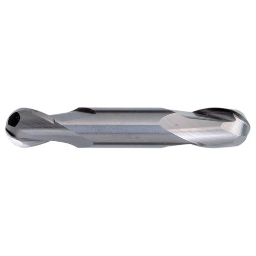 ‎1/4″ Dia. × 3/8″ Shank × 5/8″ DOC × 3-1/2″ OAL, Carbide TiAlN, Spiral , 2 Flute, CW Helix, Weldon, Ballnose End Mill