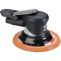 Dynabrade - 12,000 OPM, 18 CFM Air Consumption, Palm Air Orbital Sander - Round Pad, 1/4 NPT Inlet - Americas Industrial Supply